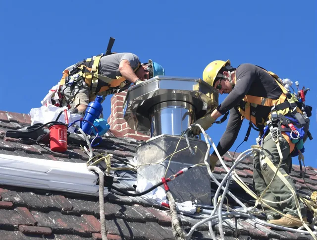 Protective chimney cap installed by Cypress Chimney Sweep in Cypress, CA