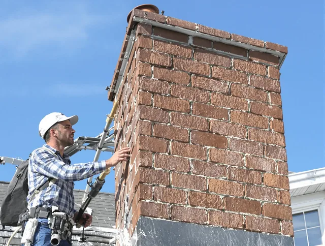 Brickwork for a chimney rebuild by Cypress Chimney Sweep in Cypress, CA