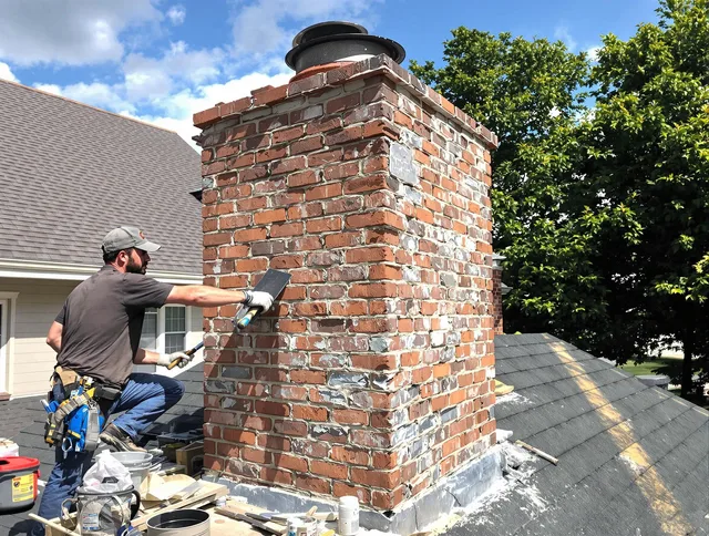 Completed chimney rebuild by Cypress Chimney Sweep in Cypress, CA