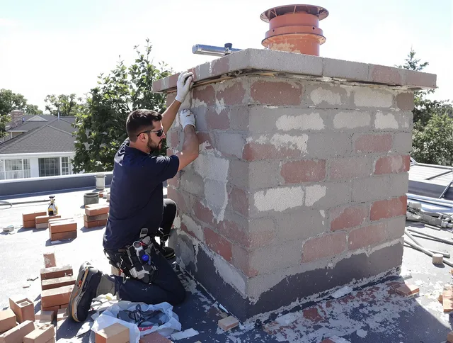 Advanced chimney repair process by Cypress Chimney Sweep in Cypress, CA