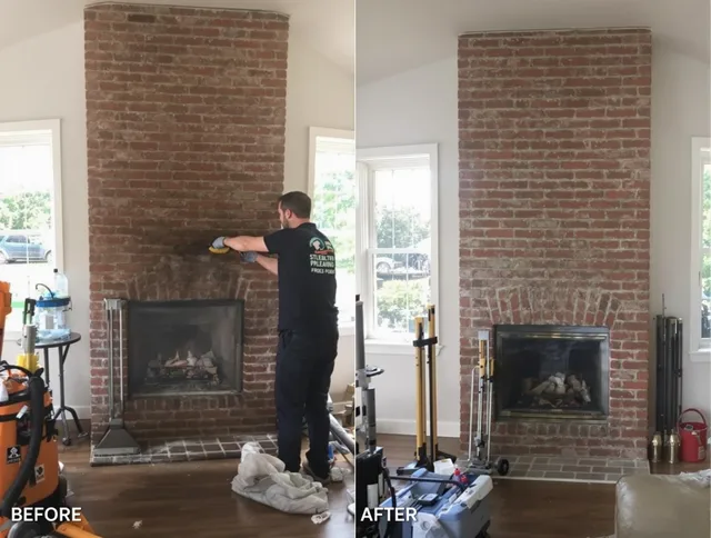 Finished chimney sweeping service by Cypress Chimney Sweep in Cypress, CA