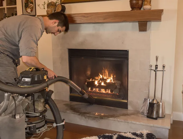 Routine fireplace upkeep by Cypress Chimney Sweep in Cypress, CA