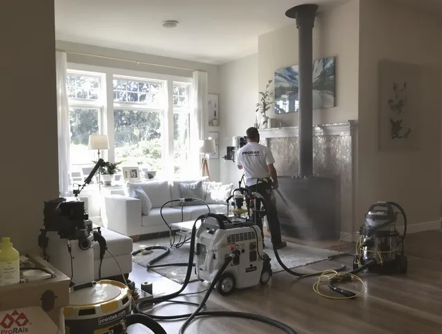 Soot removal service by Cypress Chimney Sweep for a fireplace in Cypress, CA